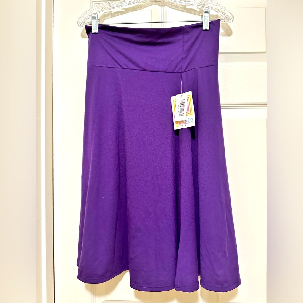 NWT Lularoe Azure Skirt Purple Size M